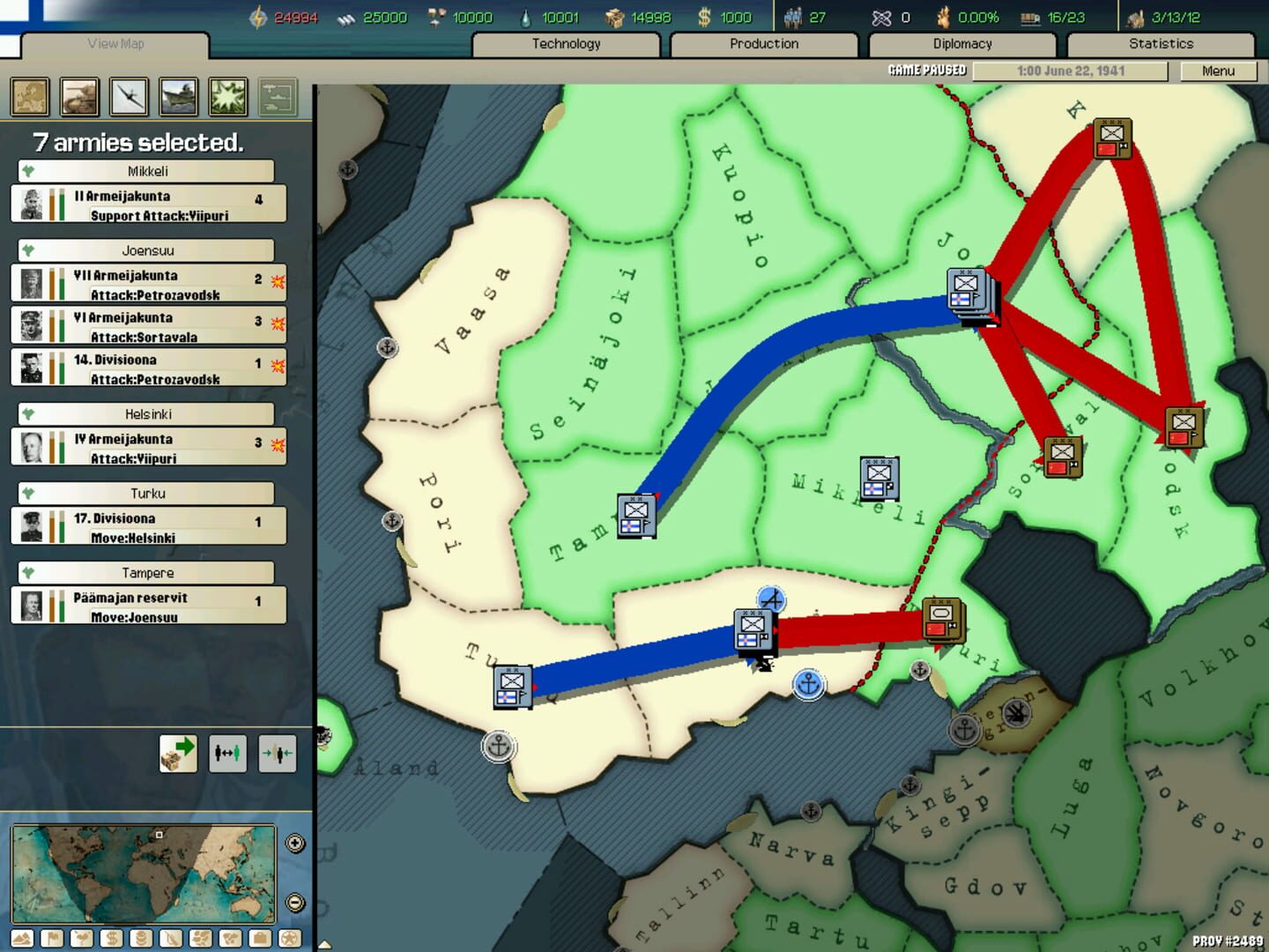 Hearts of Iron II screenshot 1