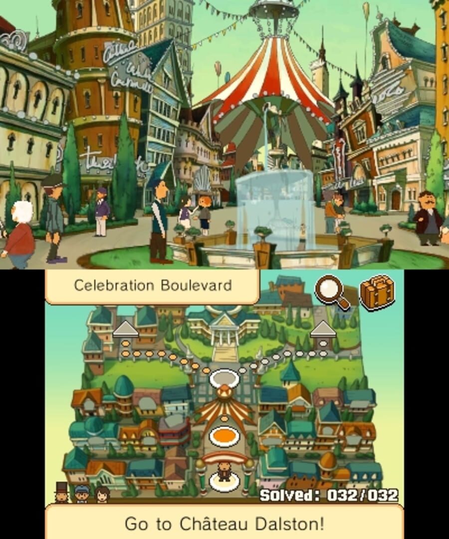 Professor Layton and the Miracle Mask screenshot 2