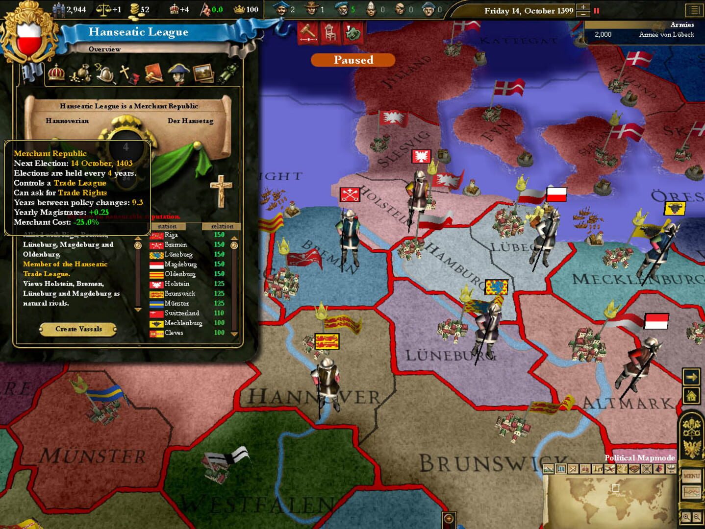 Europa Universalis III: Heir to the Throne screenshot 5