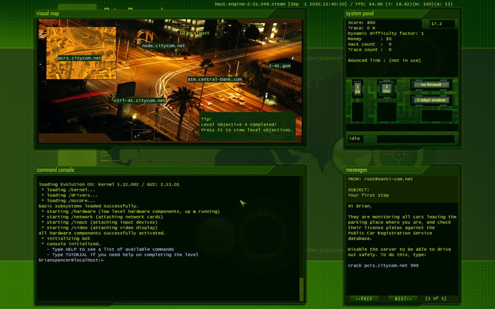 Hacker Evolution: Untold screenshot 4