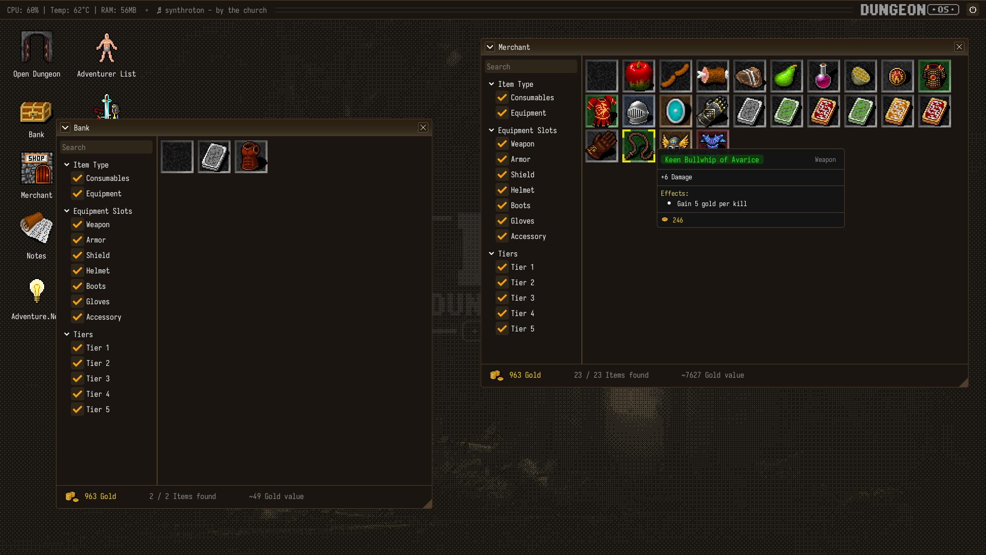 DungeonOS screenshot 3