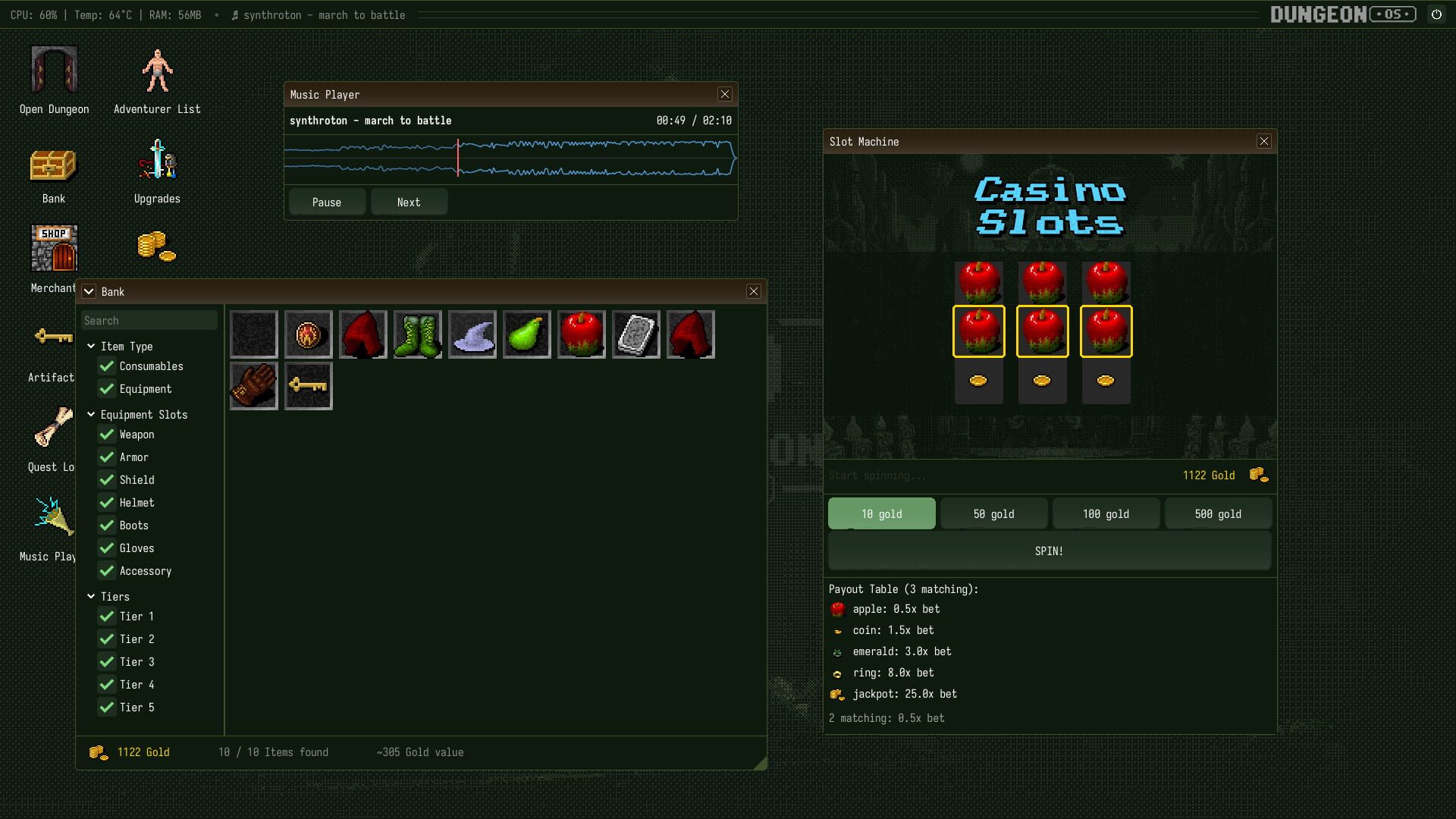 DungeonOS screenshot 4
