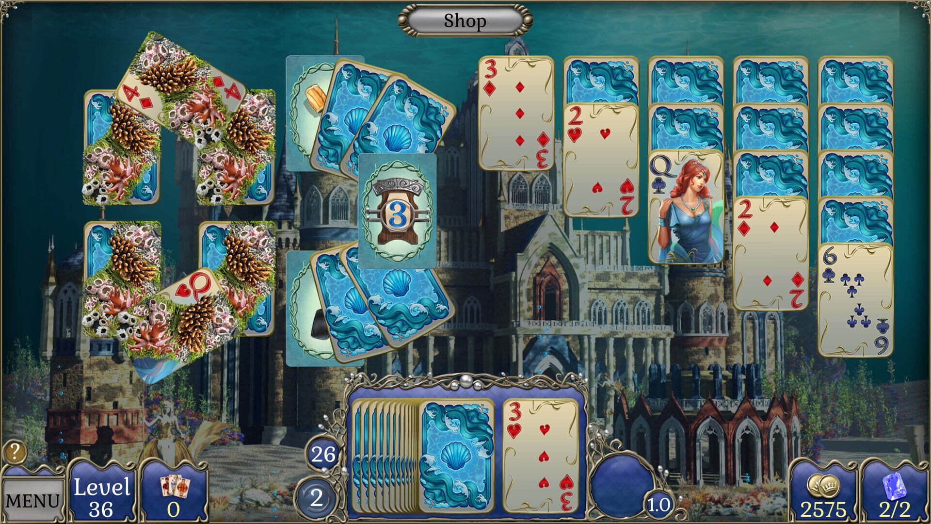 Jewel Match Atlantis Solitaire 5: Collector's Edition screenshot 1