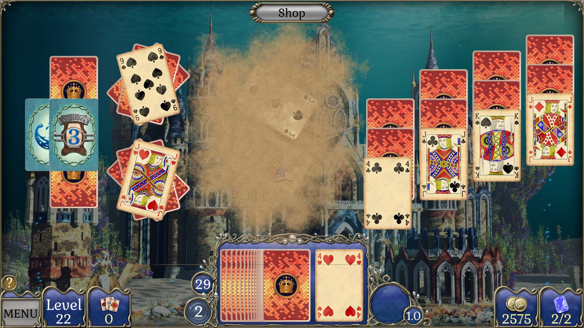 Jewel Match Atlantis Solitaire 5: Collector's Edition screenshot 2