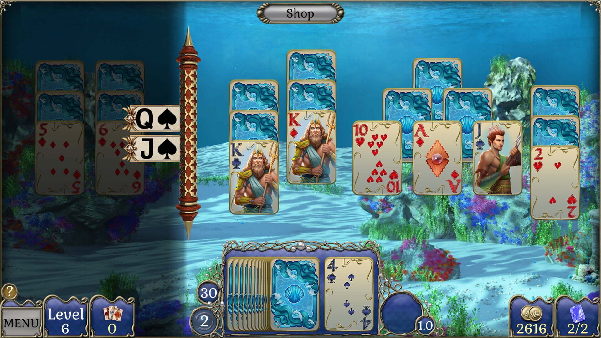 Jewel Match Atlantis Solitaire 5: Collector's Edition screenshot 5