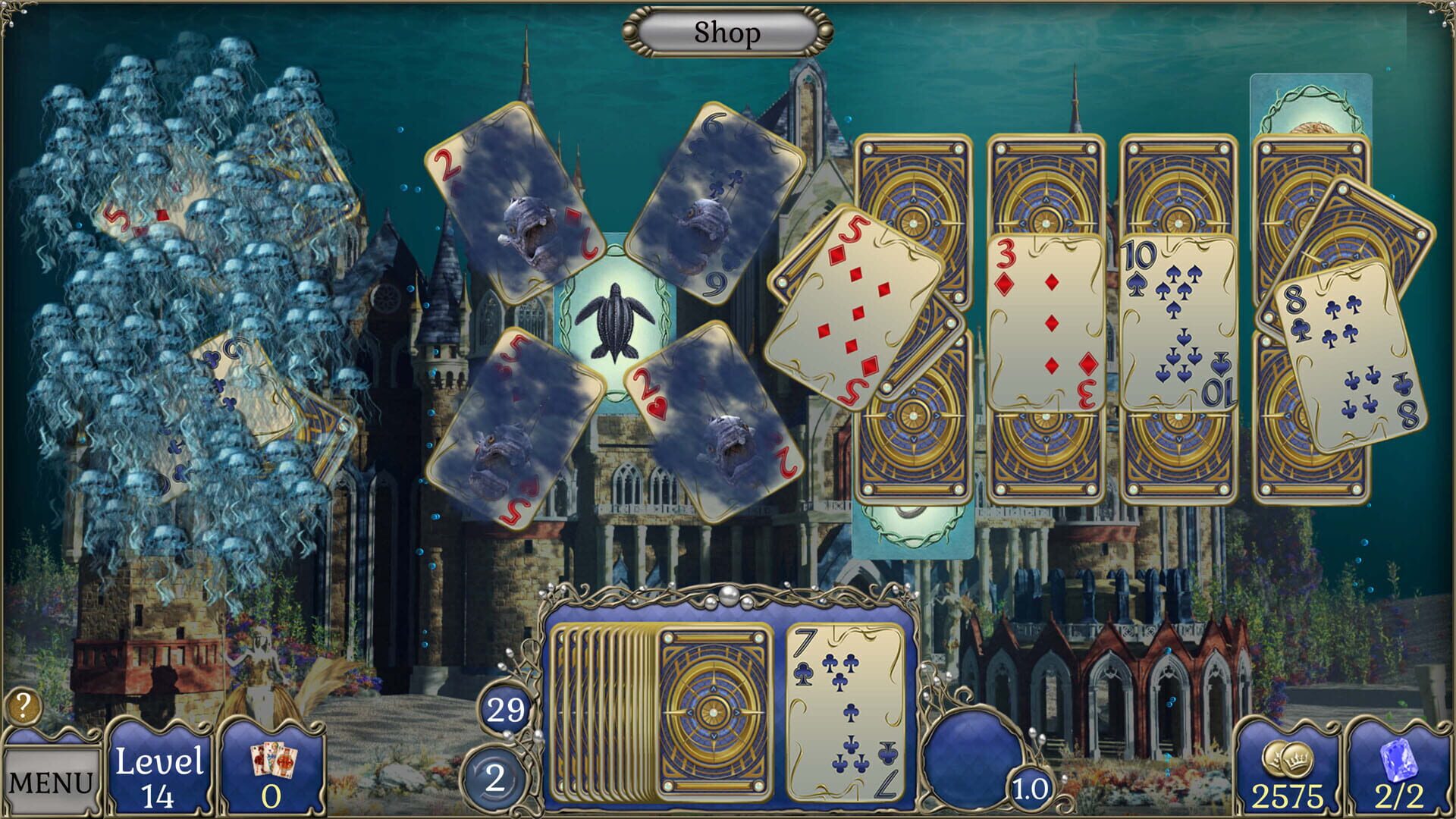 Jewel Match Atlantis Solitaire 5: Collector's Edition screenshot 8