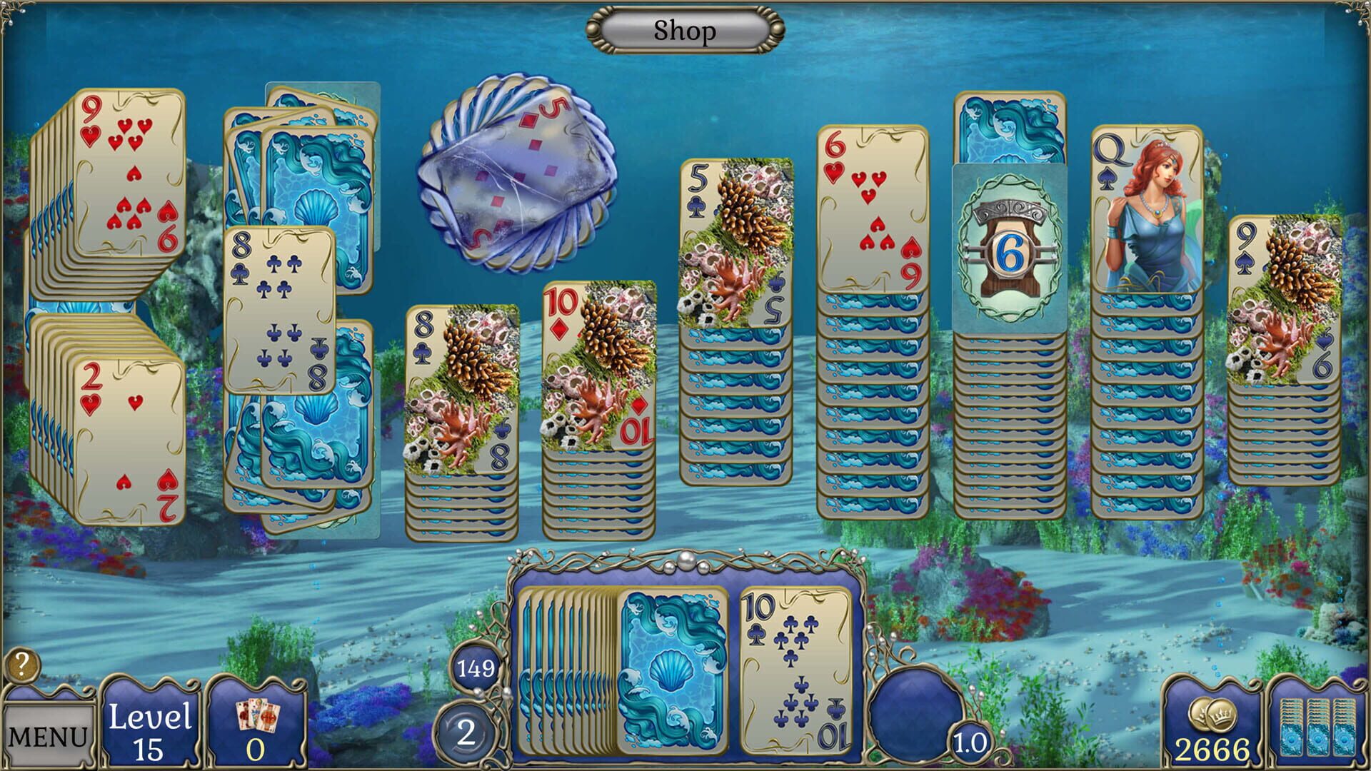 Jewel Match Atlantis Solitaire 5: Collector's Edition screenshot 10