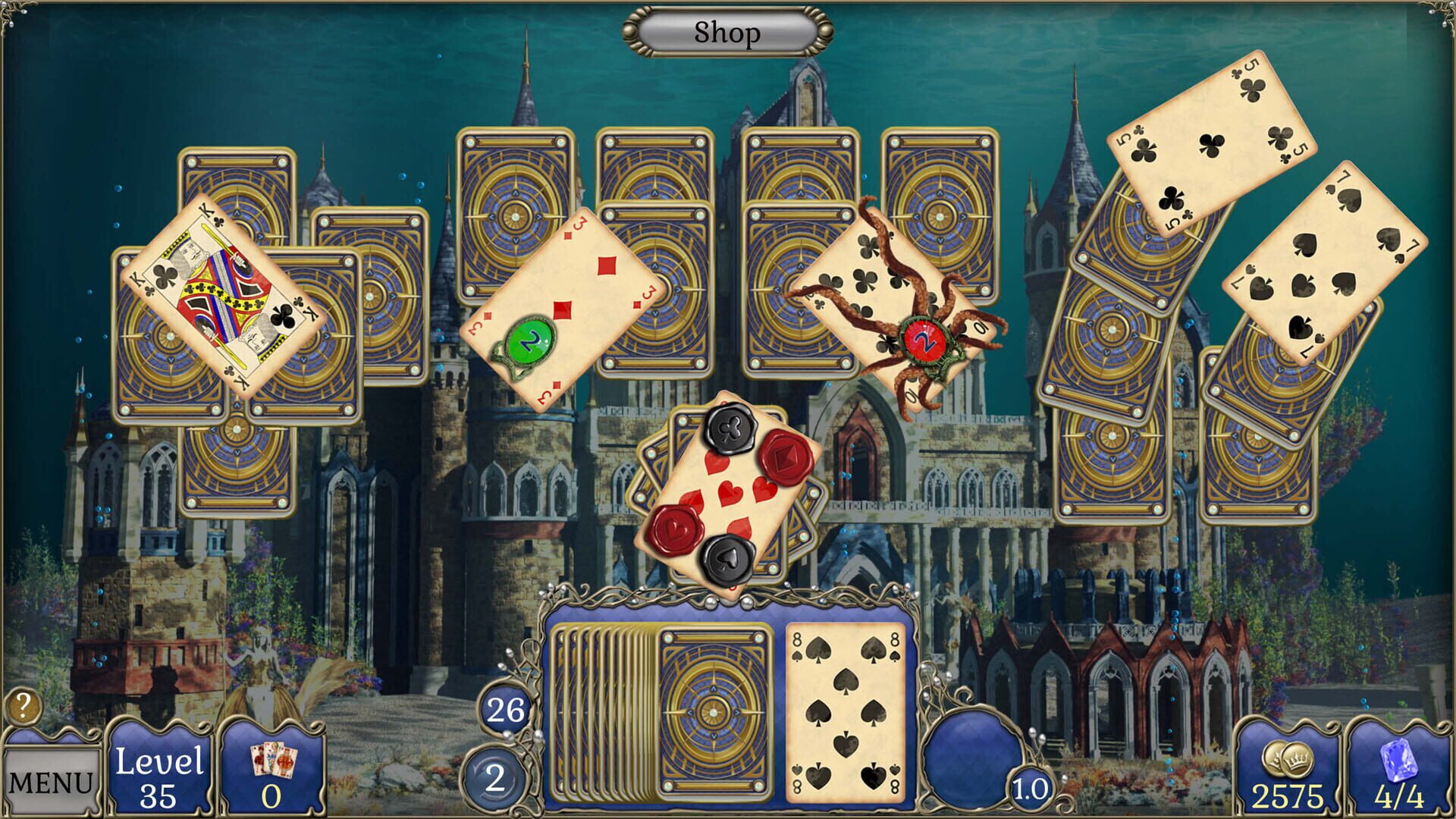 Jewel Match Atlantis Solitaire 5: Collector's Edition screenshot 11