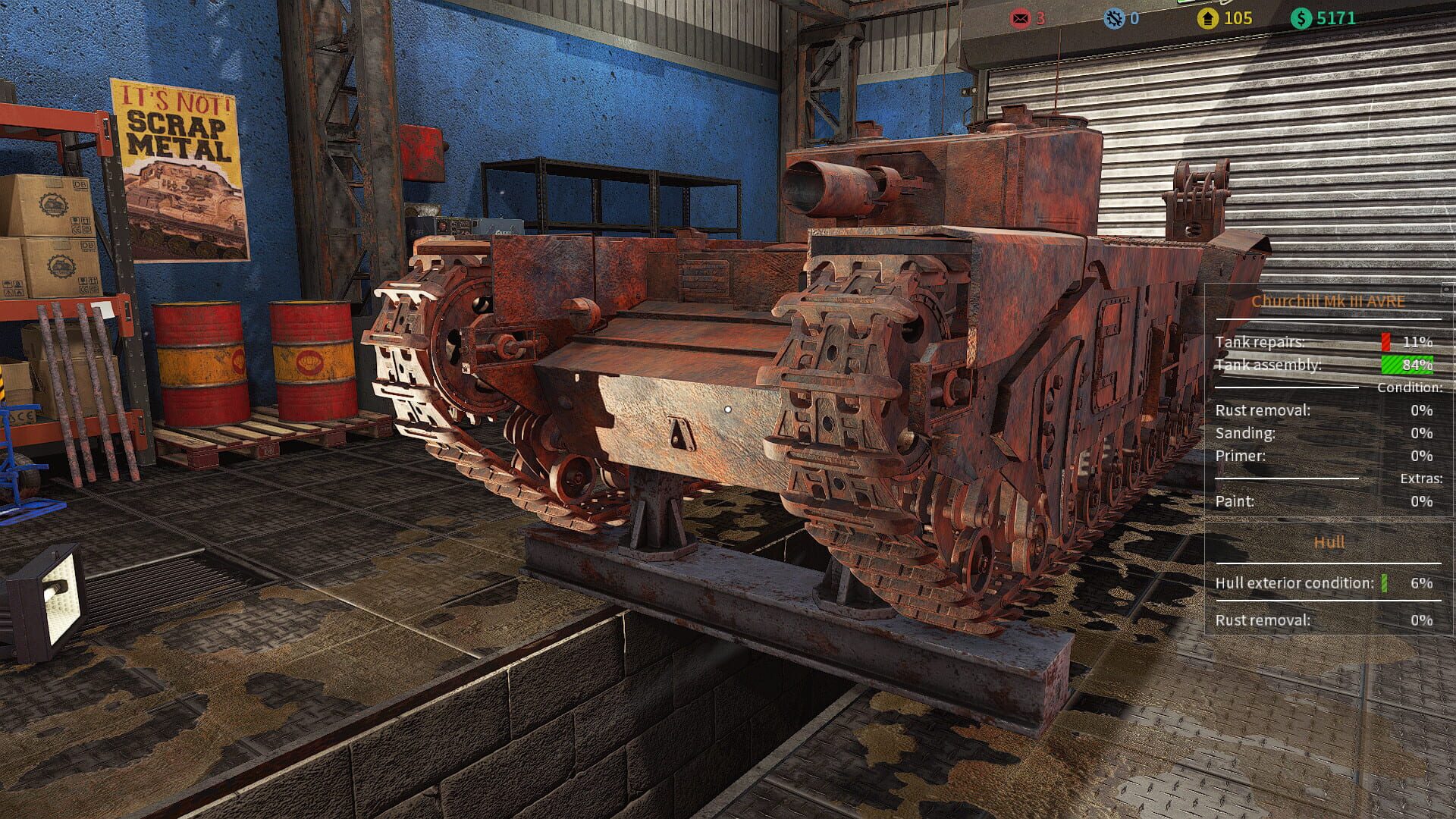 Tank Mechanic Simulator: First Supply DLC screenshot 1