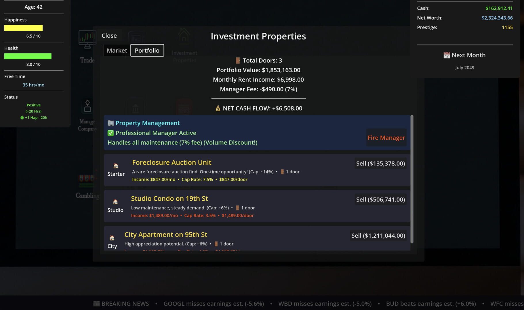Self Made: Investment Life Sim screenshot 5
