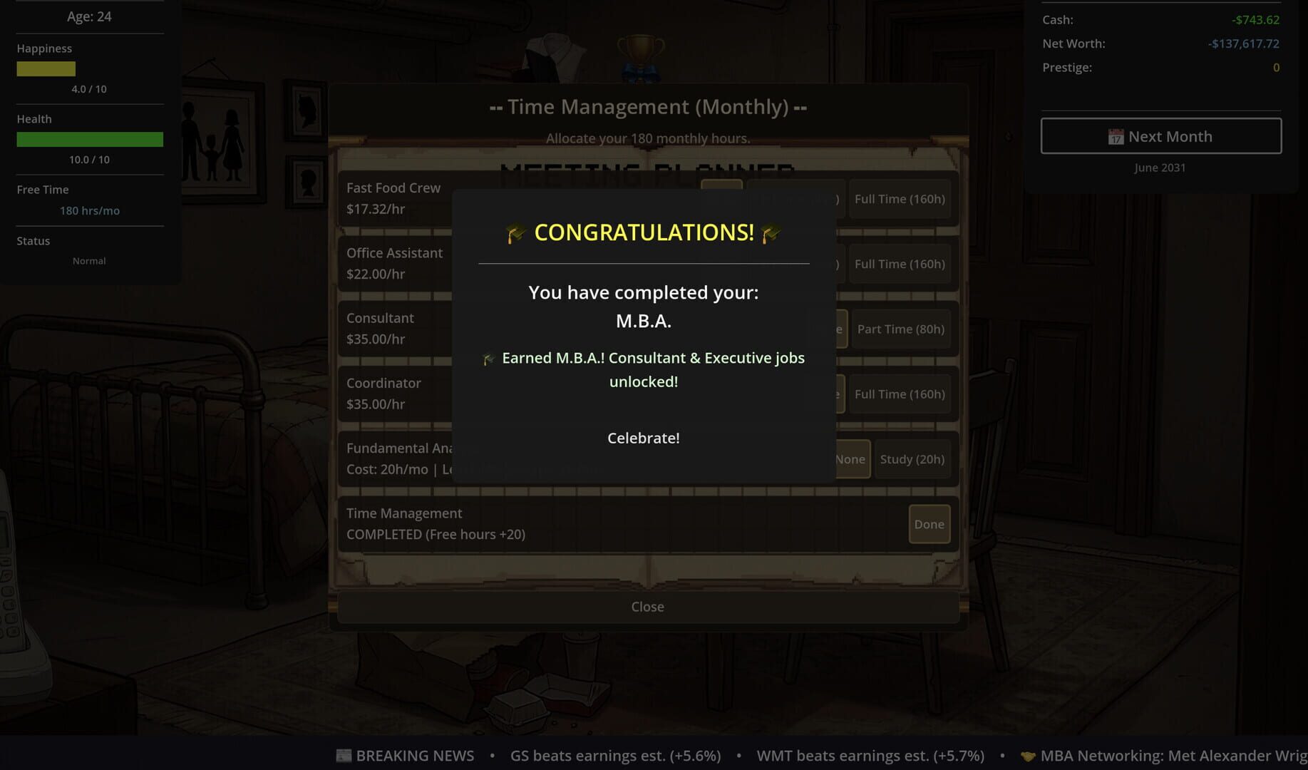 Self Made: Investment Life Sim screenshot 9