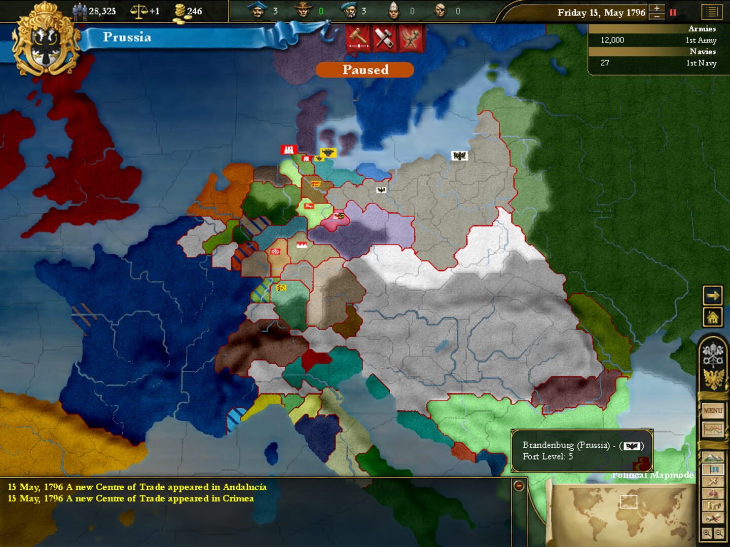 Europa Universalis III: Napoleon's Ambition screenshot 3