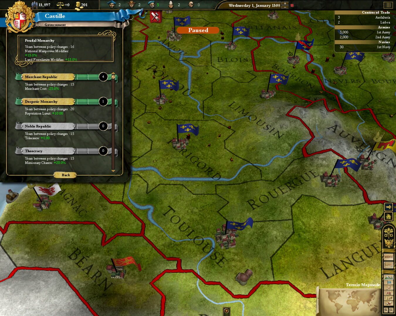 Europa Universalis III: Collector's Edition screenshot 1