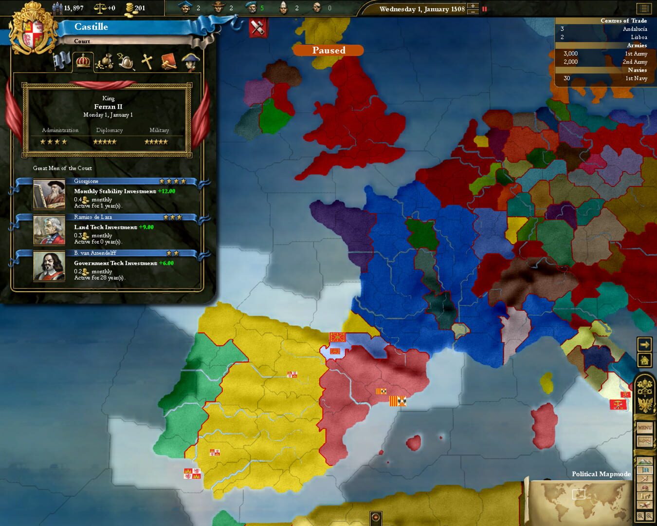 Europa Universalis III: Collector's Edition screenshot 2