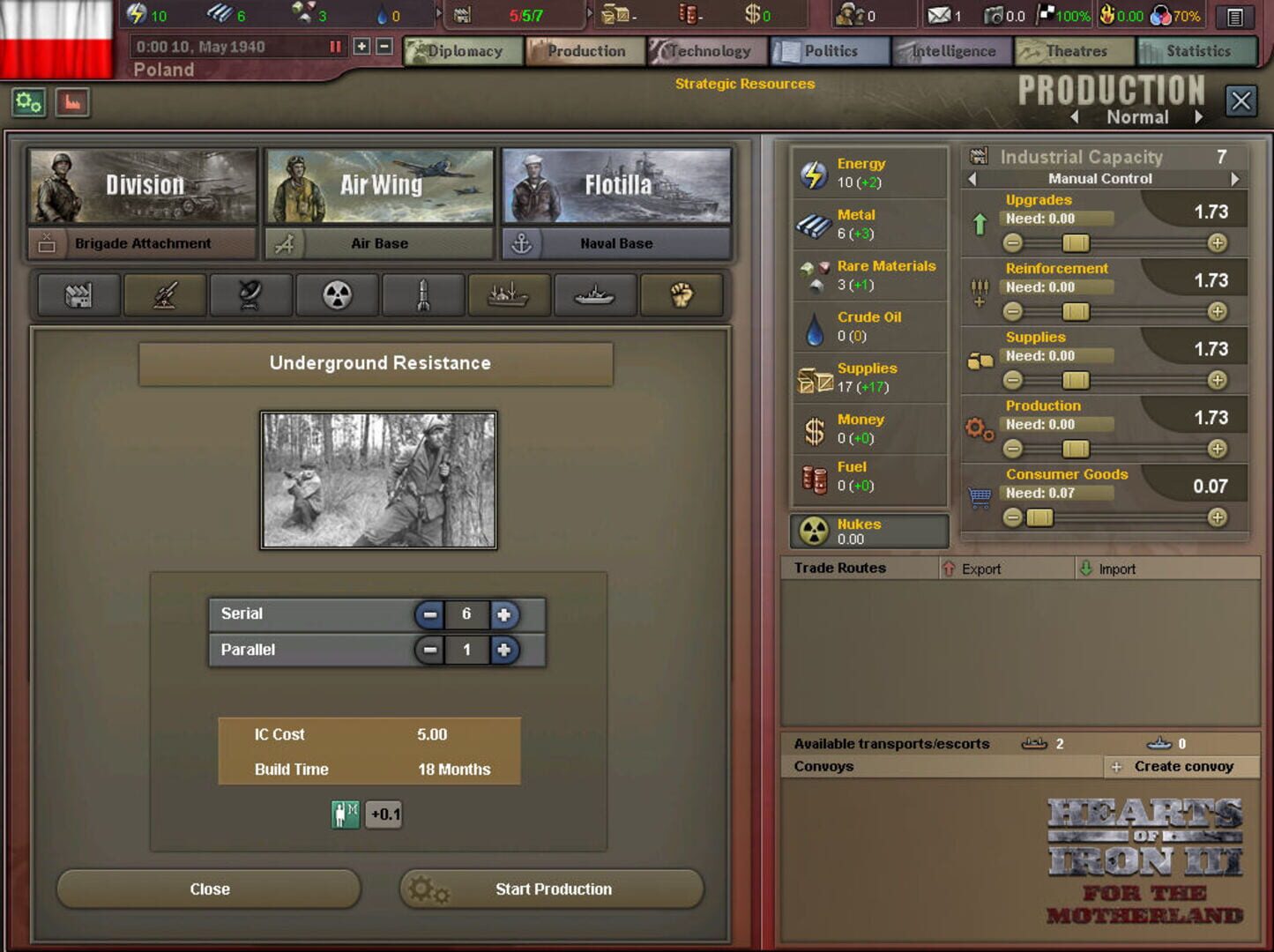 Hearts of Iron III: For the Motherland screenshot 10