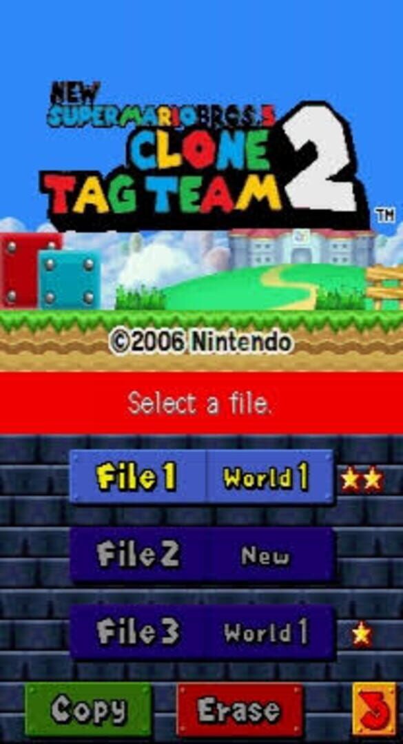 New Super Mario Bros. 5: Clone Tag Team 2 screenshot 1