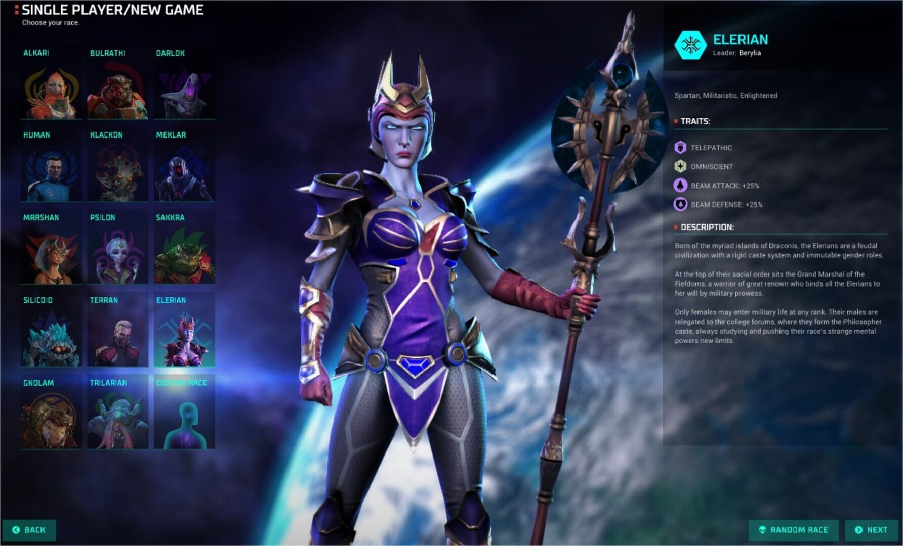 Master of Orion: Elerian Fiefdoms screenshot 4