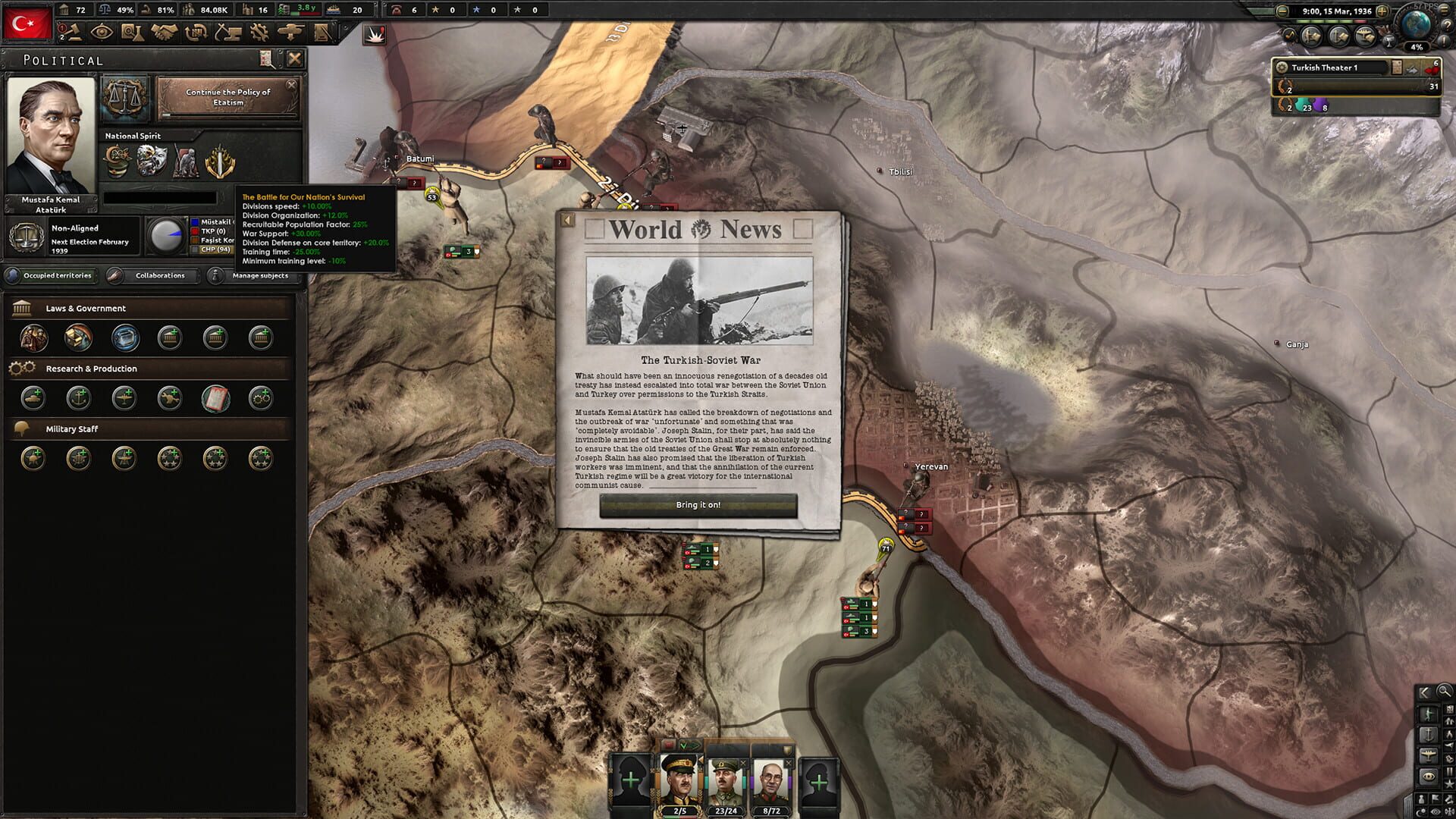 Hearts of Iron IV: Battle for the Bosporus screenshot 5