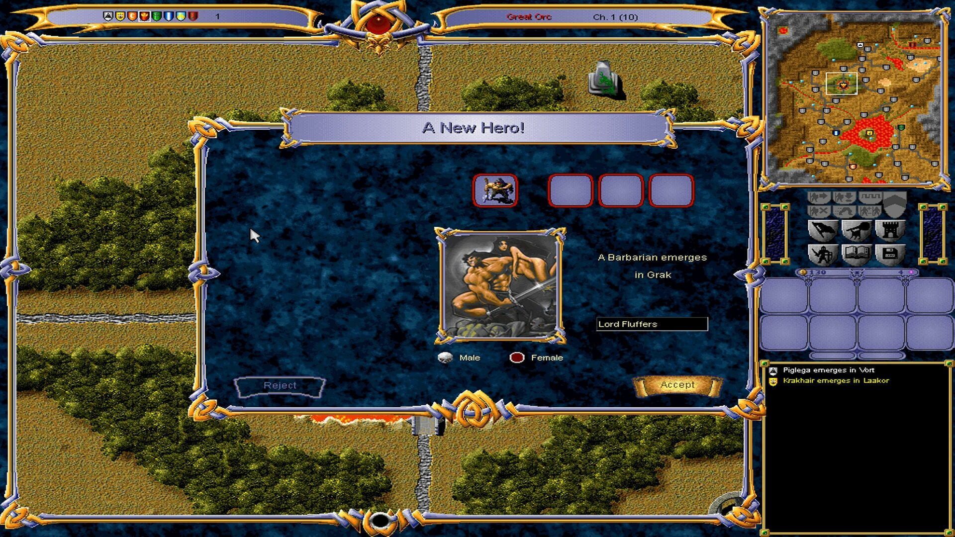 Warlords III: Darklords Rising screenshot 1
