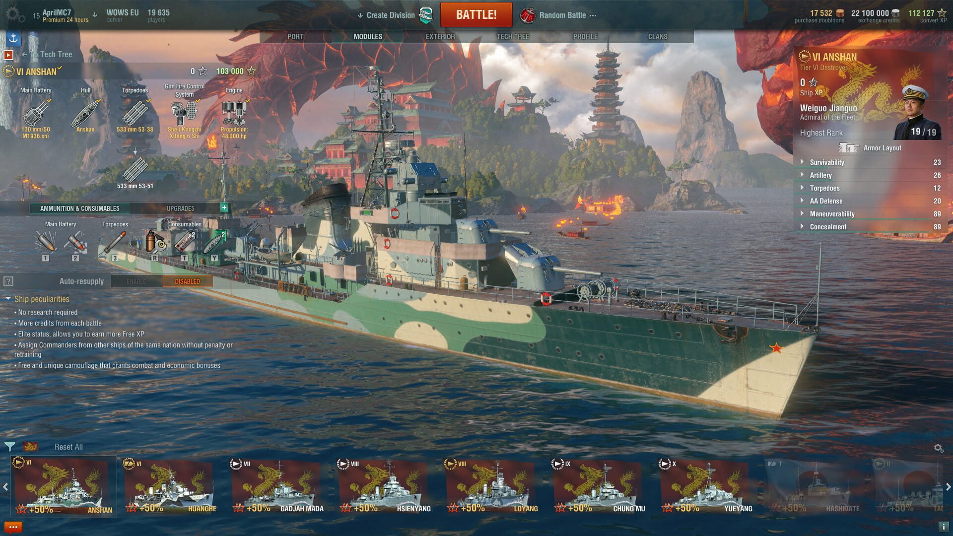 World of Warships: Anshan Pack screenshot 4