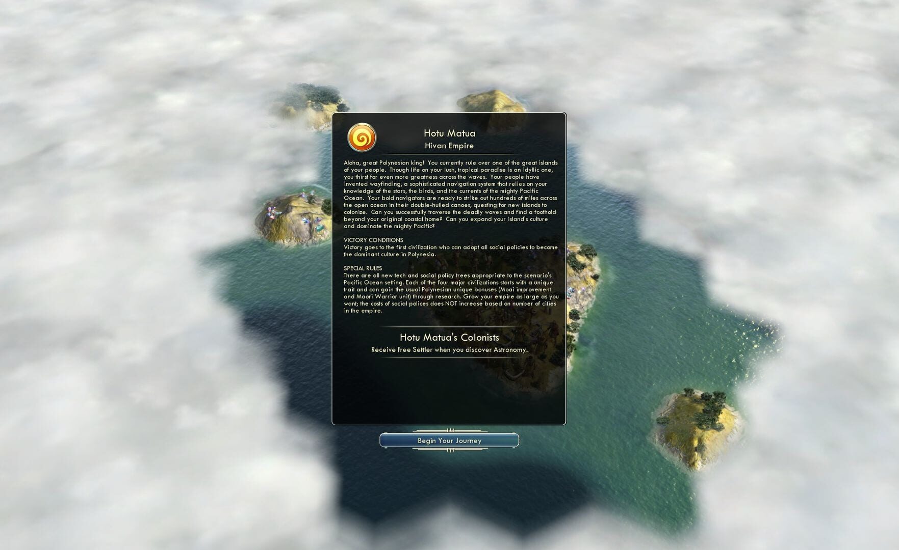 Sid Meier's Civilization V: Civ and Scenario Pack - Polynesia screenshot 3