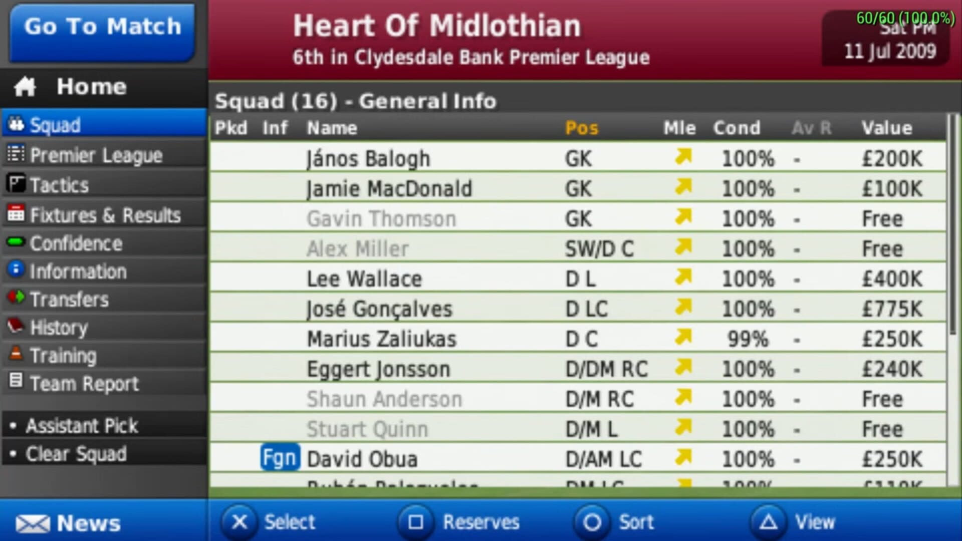Football Manager Handheld 2010 screenshot 3