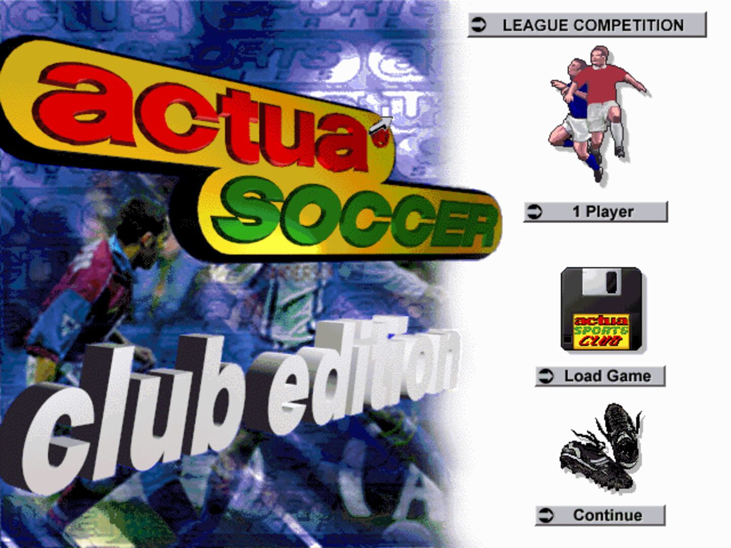 Actua Soccer: Club Edition screenshot 1