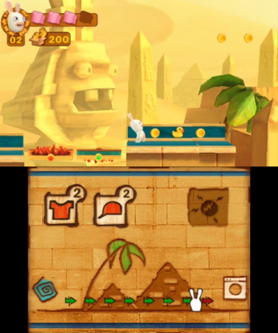 Rabbids Travel in Time 3D screenshot 1