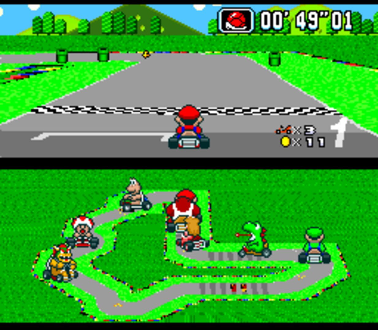 Super Mario Kart: Super Circuit Demake screenshot 2