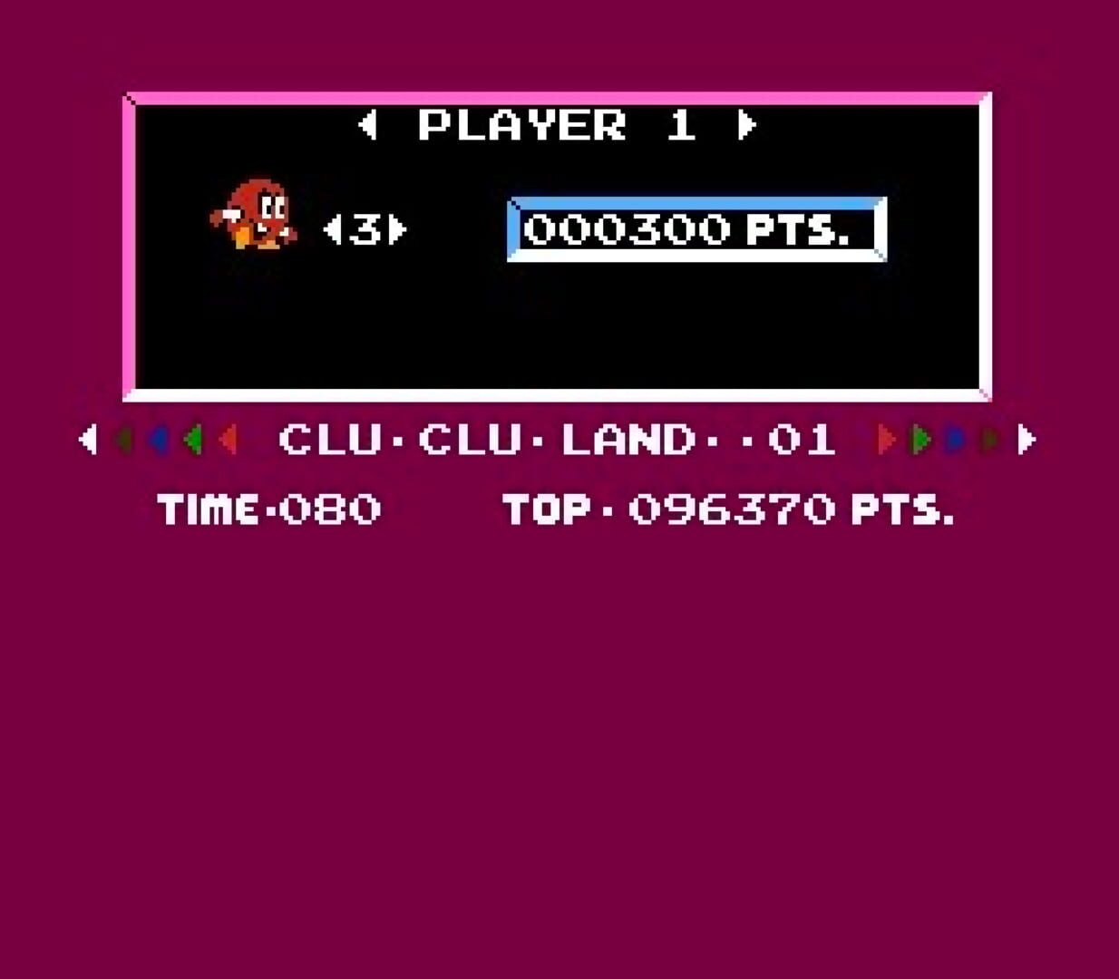 Vs. Clu Clu Land screenshot 1