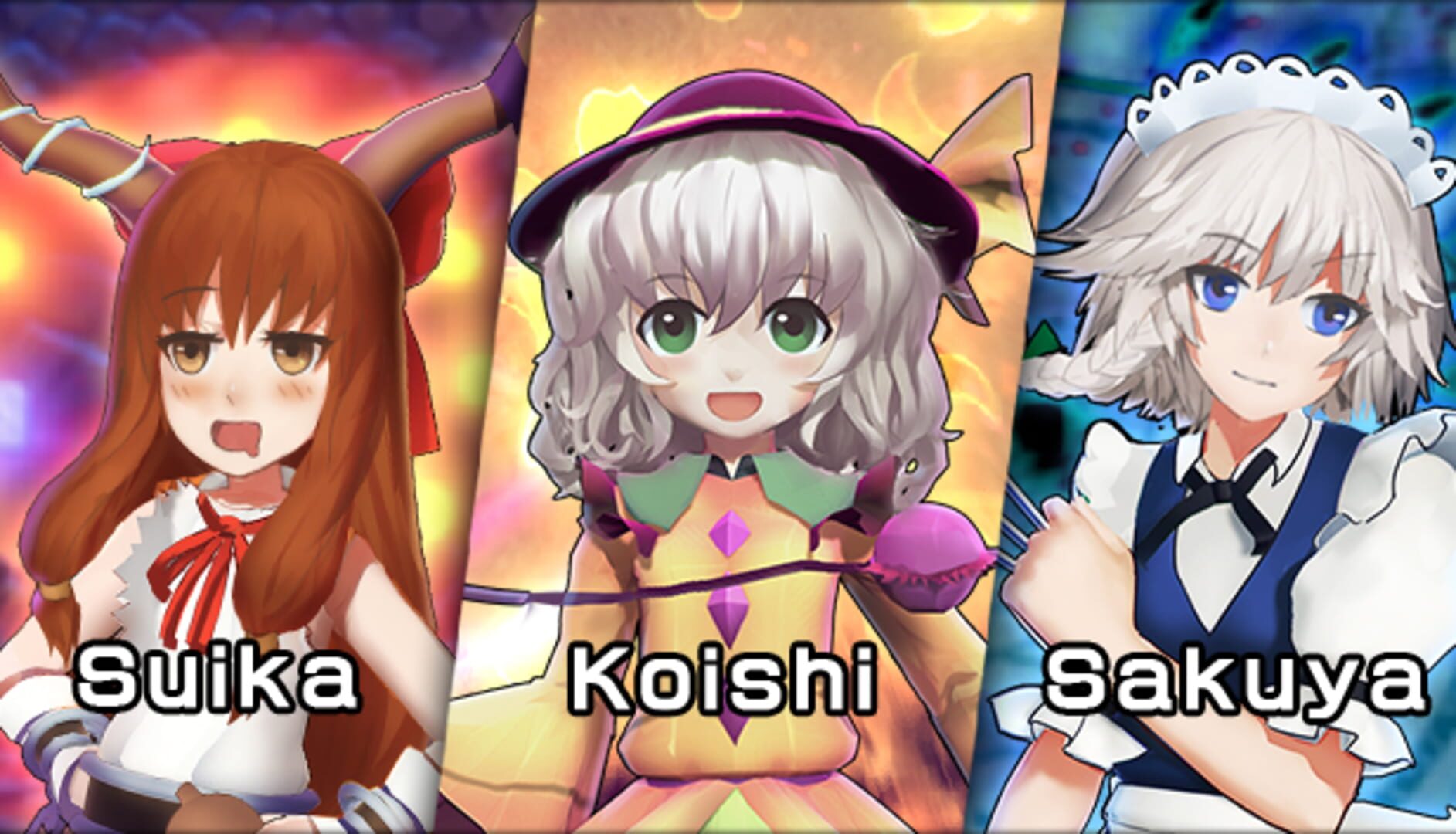 The Disappearing of Gensokyo: Sakuya, Koishi, Suika screenshot 1