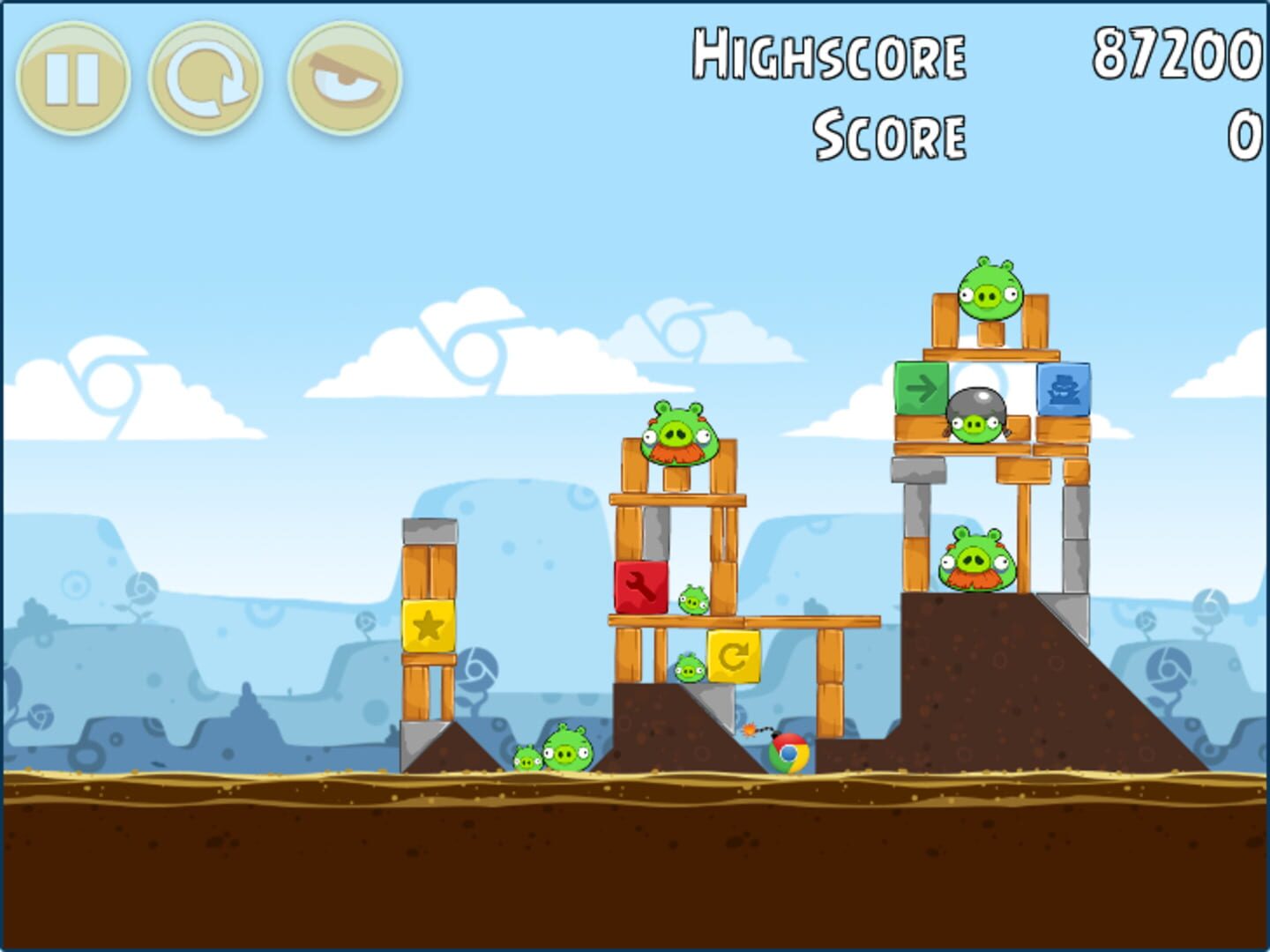 Angry Birds Chrome screenshot 1