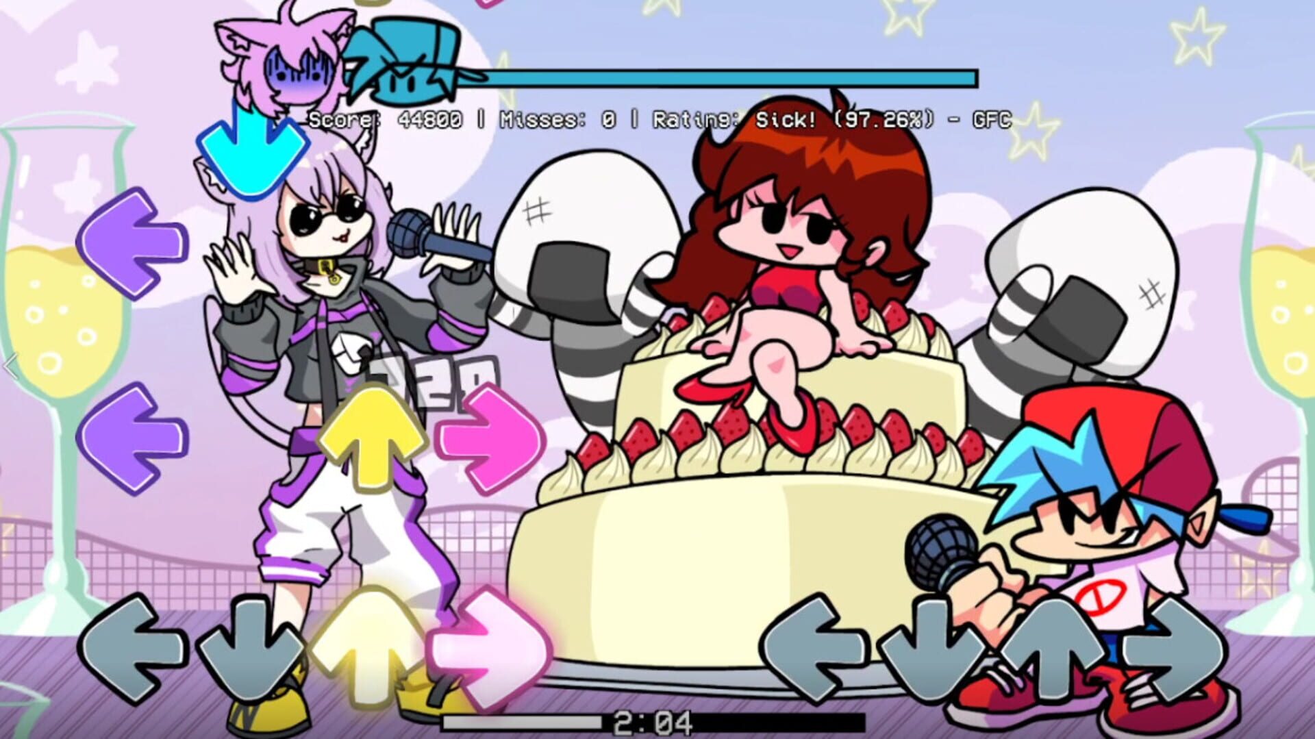 Friday Night Funkin': Vs. Nekomata Okayu screenshot 1