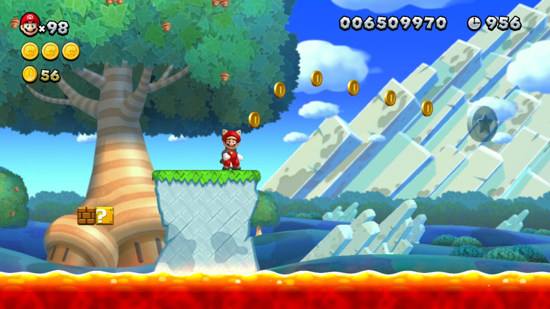 New Super Mario Bros. U but the Floor is Lava screenshot 1