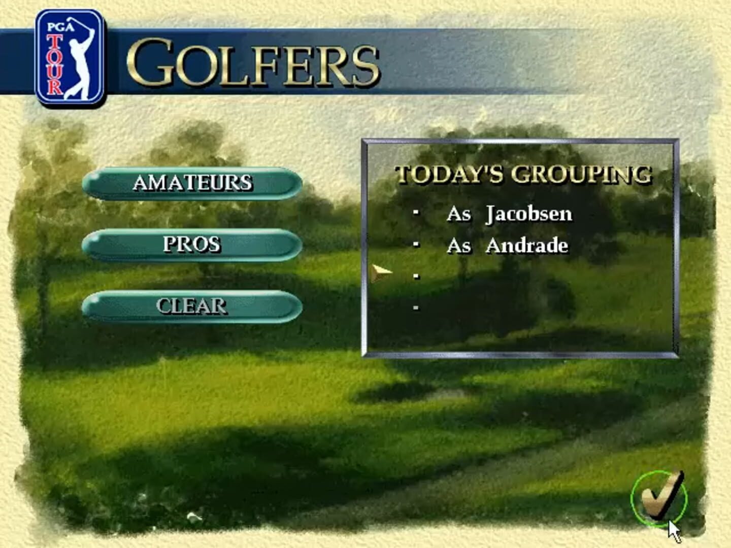 PGA Tour 96 TPC at Sawgrass Championship Course screenshot 1