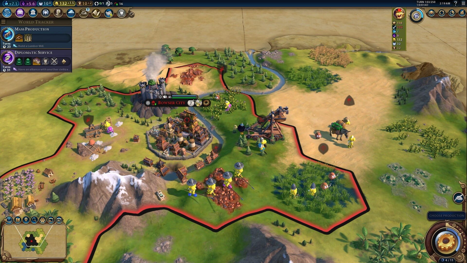 Sid Meier's Civilization VI: Super Mario Leaders Pack screenshot 2