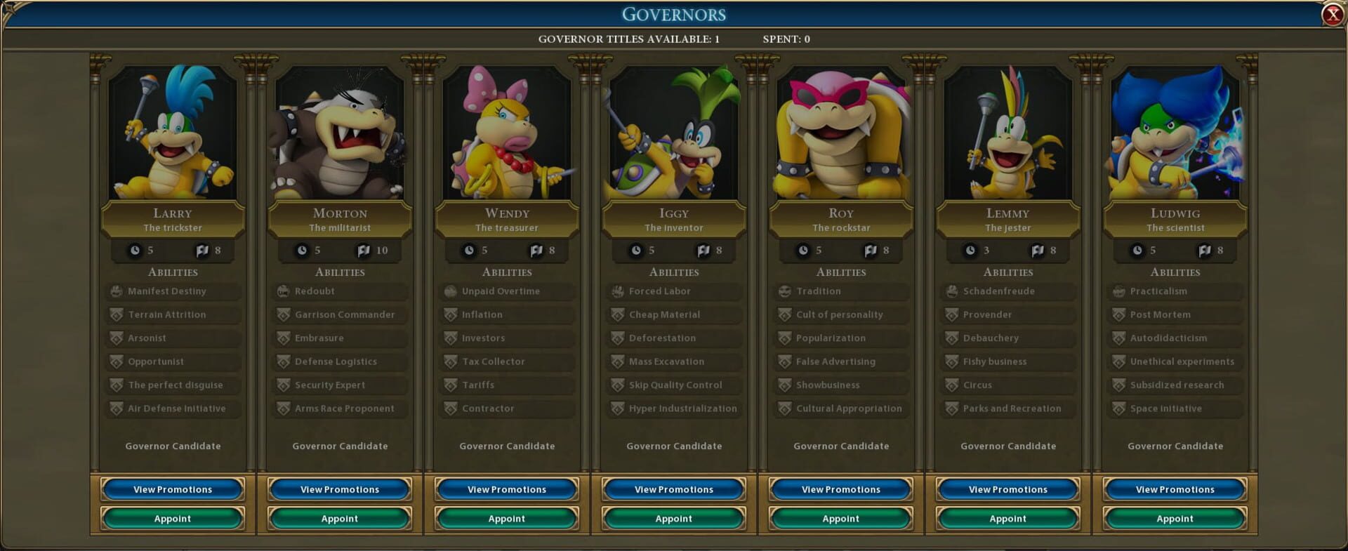 Sid Meier's Civilization VI: Super Mario Leaders Pack screenshot 3
