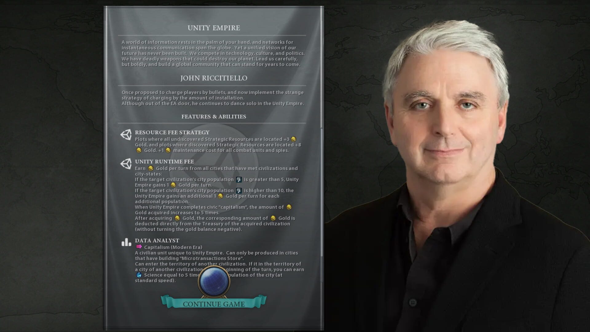 Sid Meier's Civilization VI: John Riccitiello Pack screenshot 1