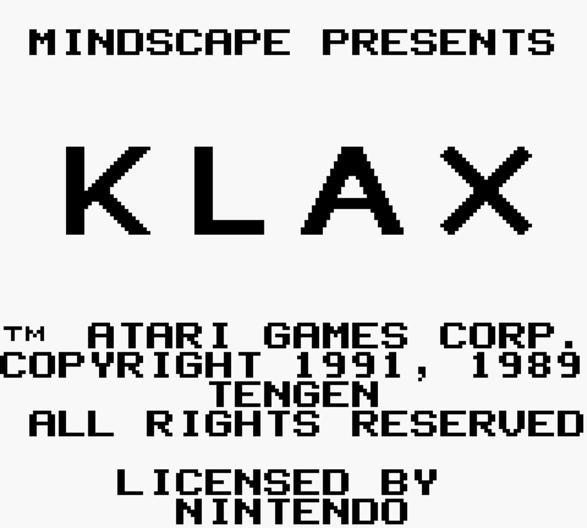 Klax screenshot 1