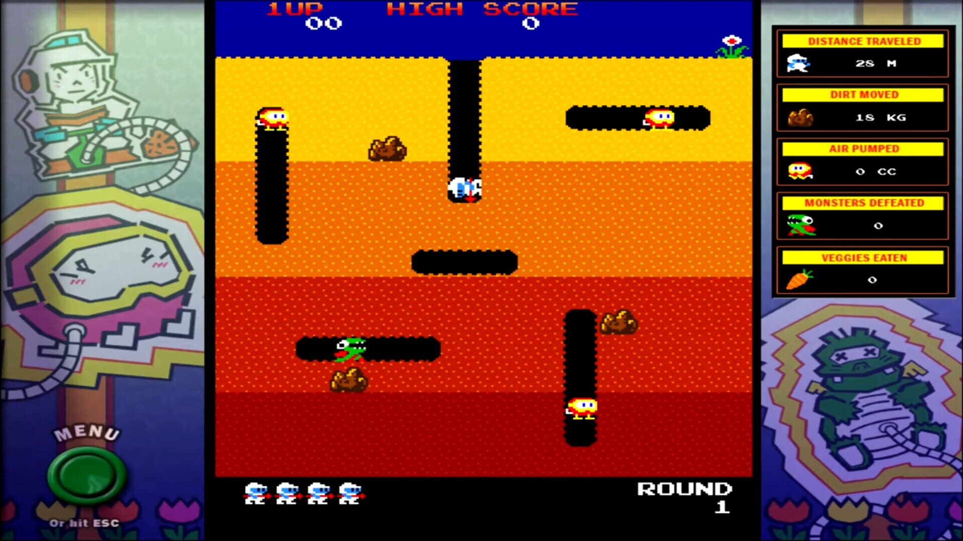 Namco All-Stars: Dig Dug screenshot 1