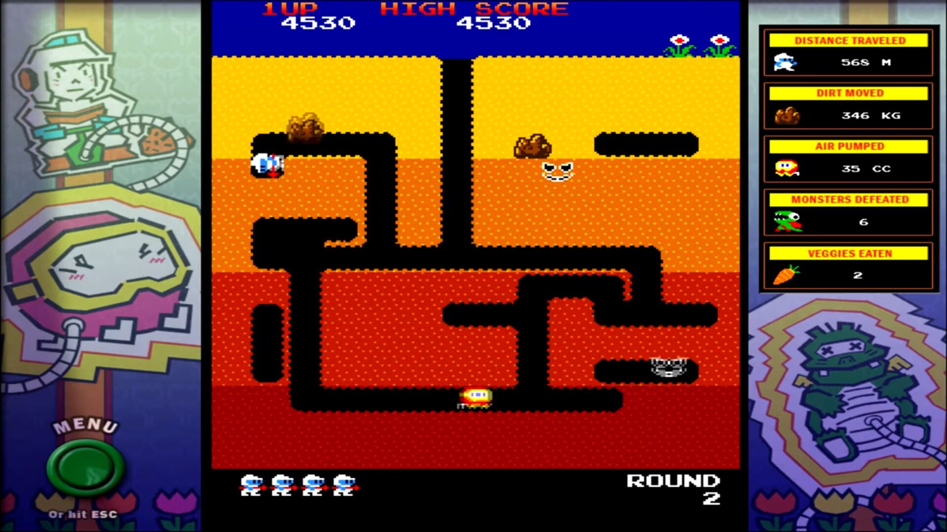 Namco All-Stars: Dig Dug screenshot 2