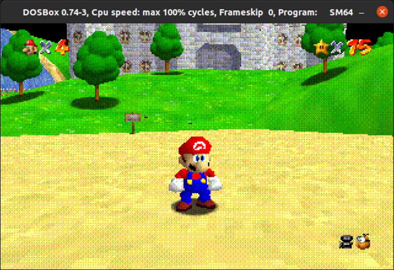 Super Mario 64 DOS Port screenshot 2