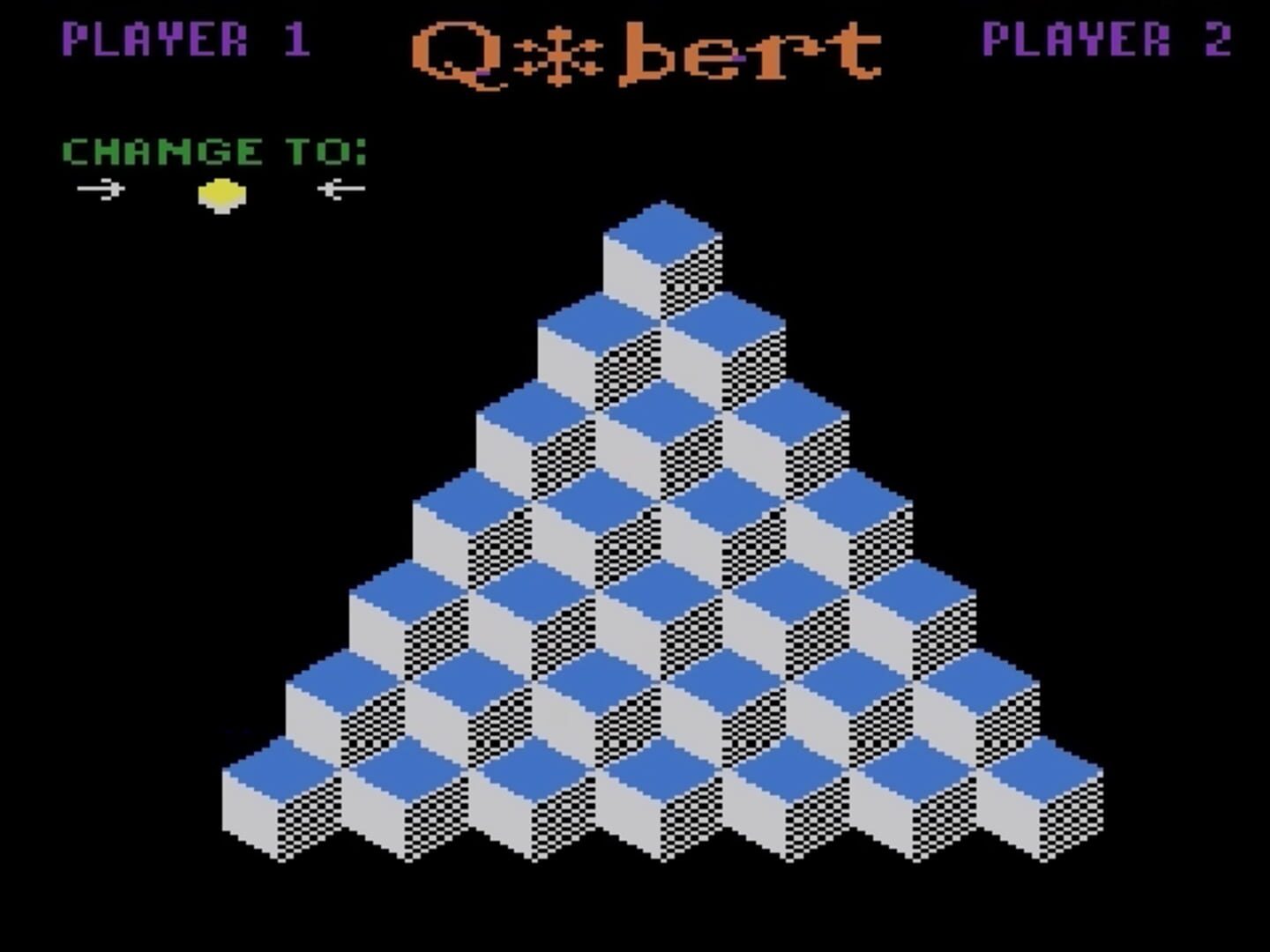 Q*bert screenshot 1