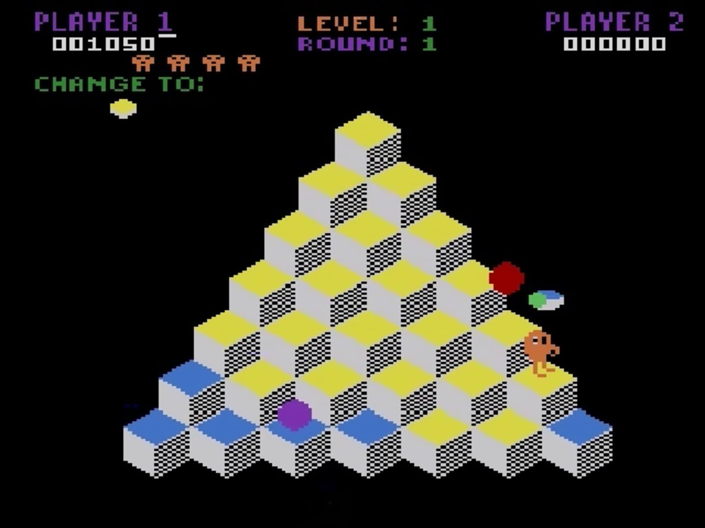 Q*bert screenshot 2