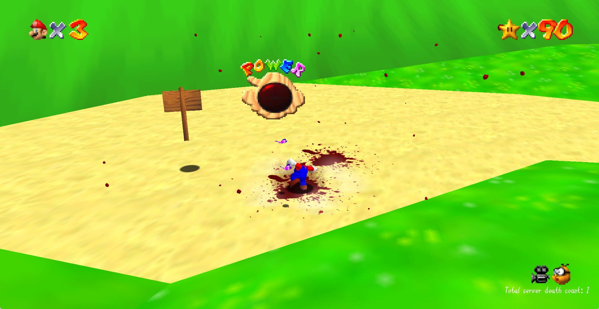 Super Mario 64: Gore/Hard-Mode screenshot 1