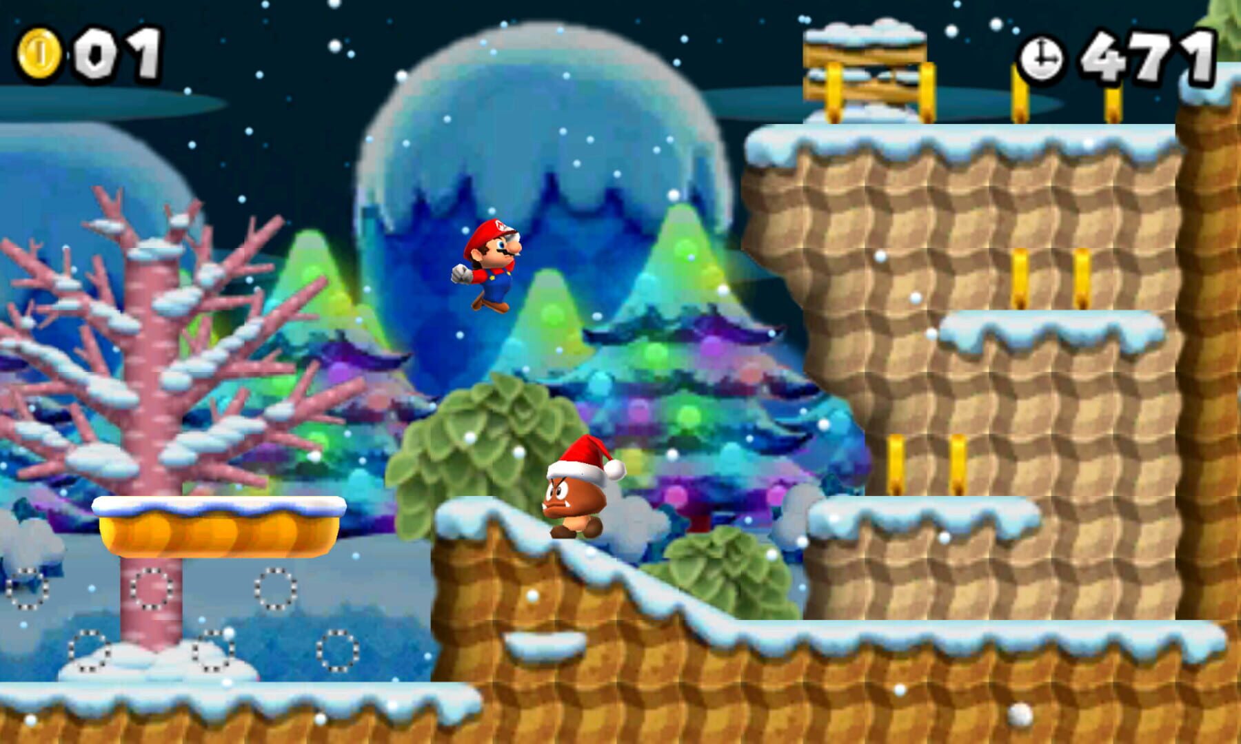 Finally A NSMB2 Christmas Mod screenshot 1