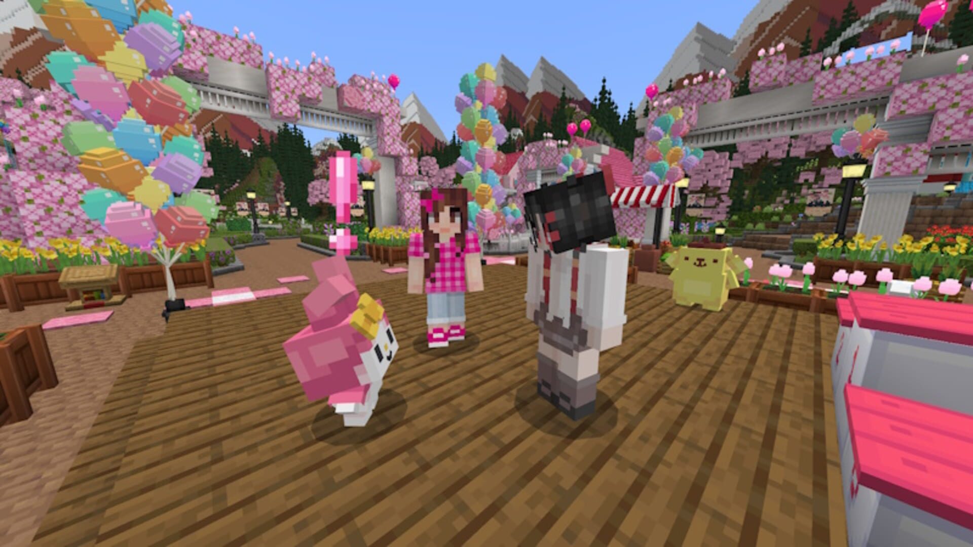 Minecraft: Hello Kitty and Friends screenshot 1