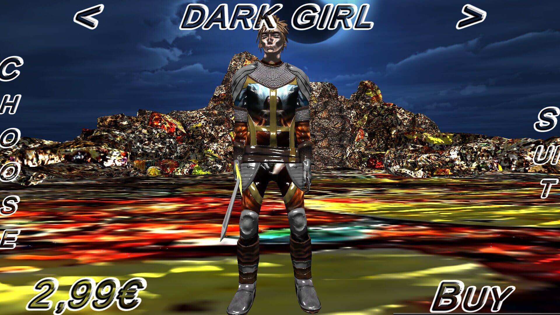 Hack And Slash Fury: Dark Girl Armor screenshot 1