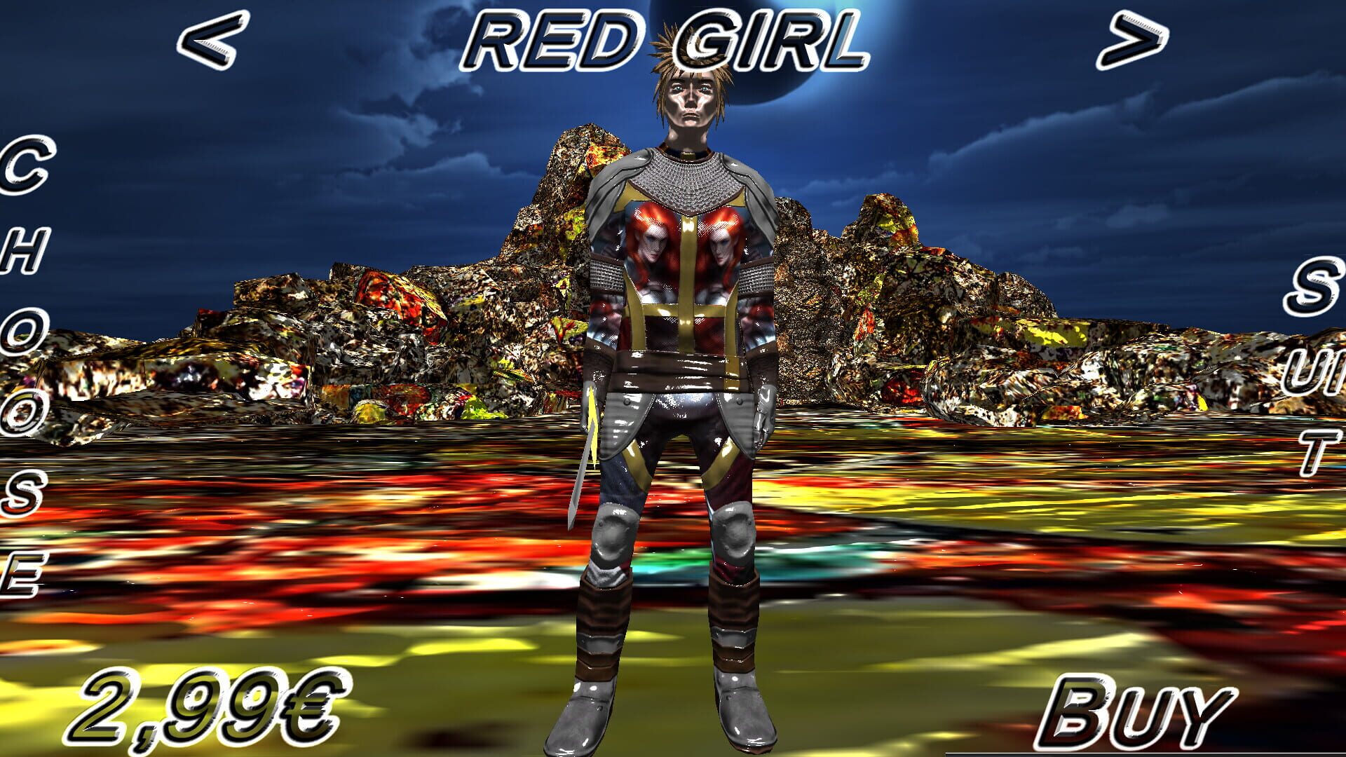 Hack And Slash Fury: Red Girl Armor screenshot 1