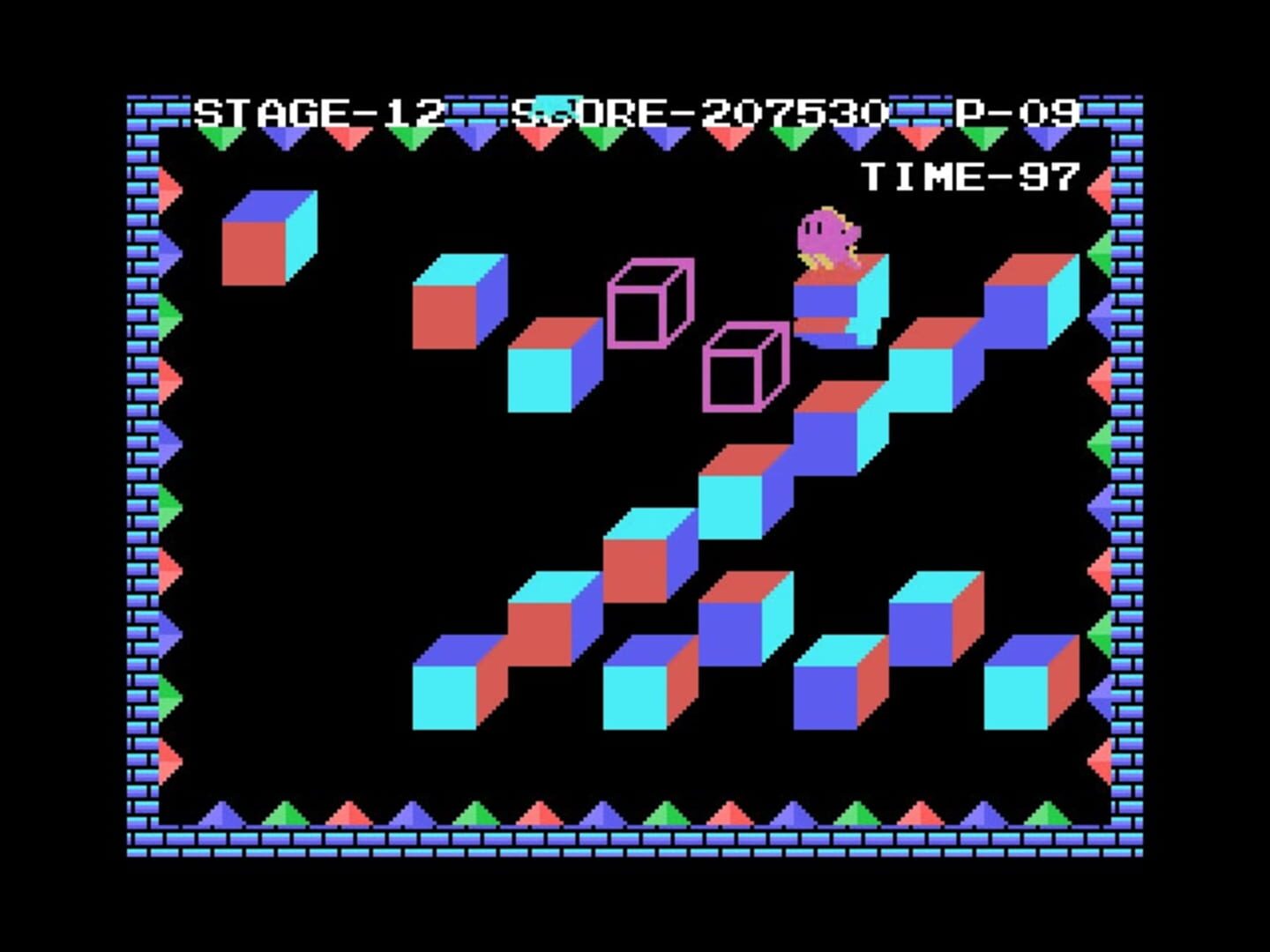 Q*bert screenshot 1